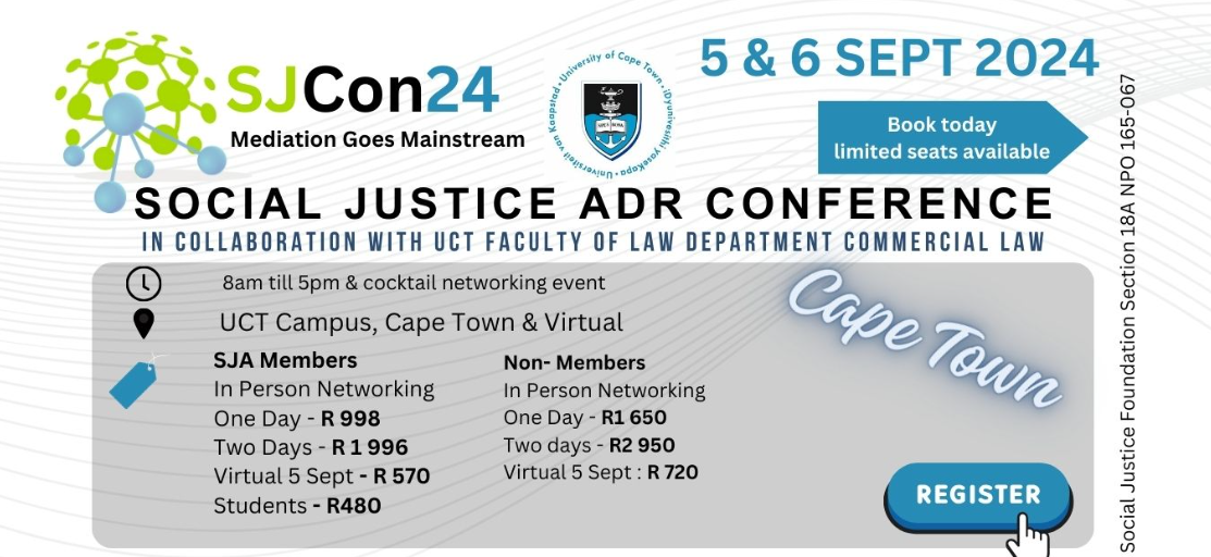 Costs for the social justice ADR conference