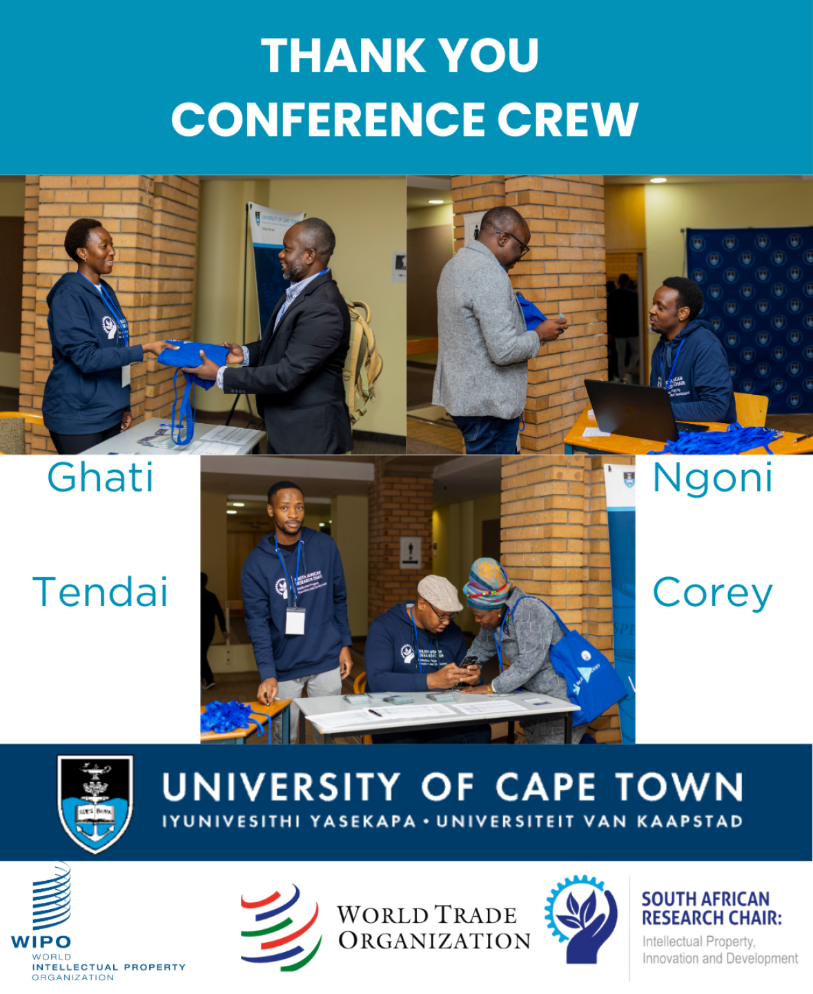 thank you card - conference crew