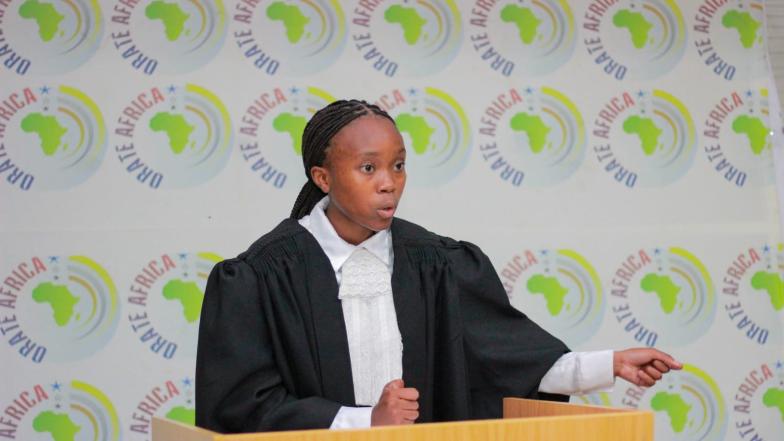moot learner at podium