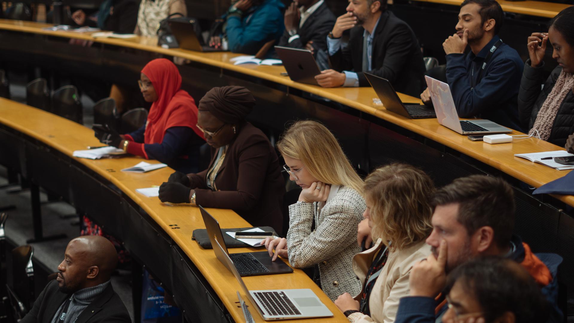 participants in lecture theatre