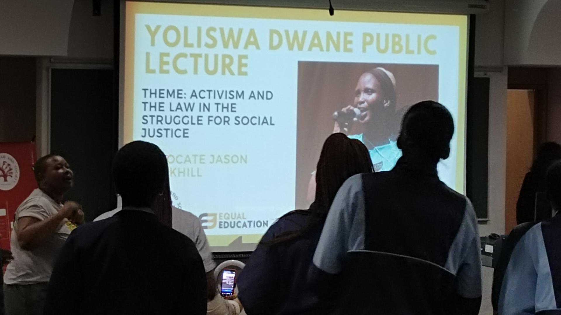 Annual Yoliswa Dwane Lecture 2023