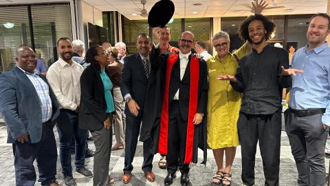Commercial law department celebrates Prof Hattingh