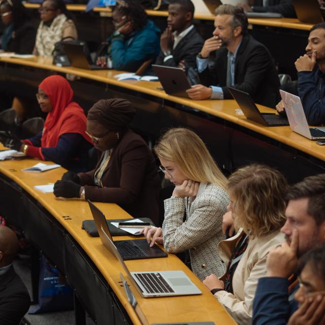 participants in lecture theatre