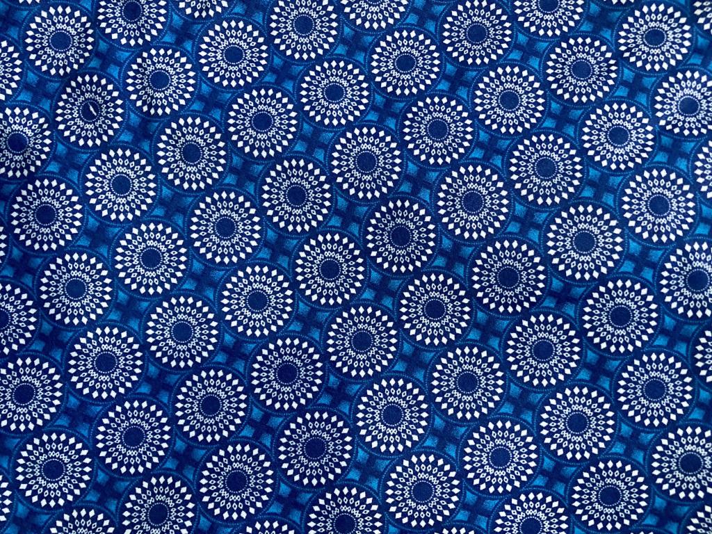 blue print pattern fabric