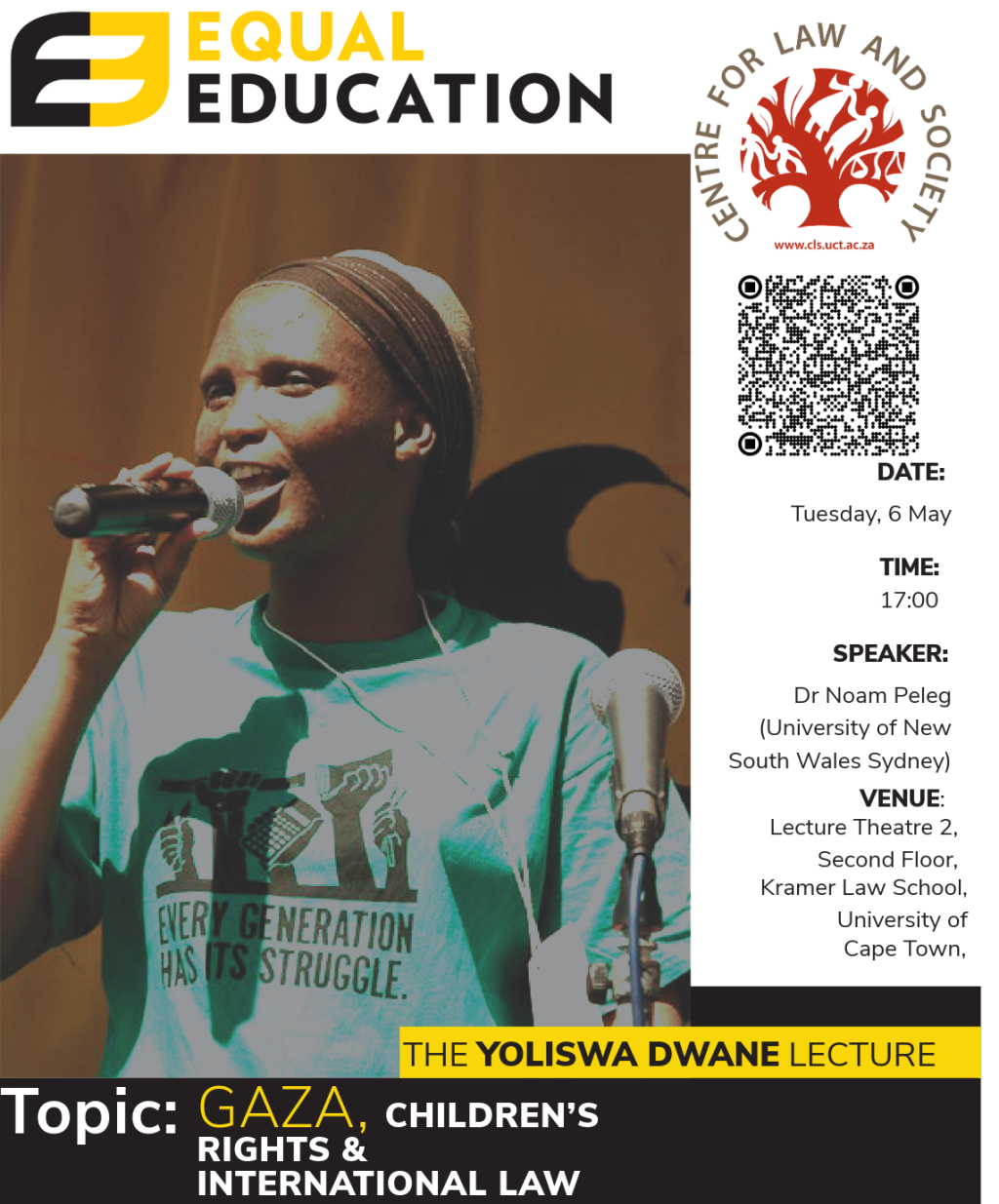 Annual Yoliswa Dwane Lecture 2025